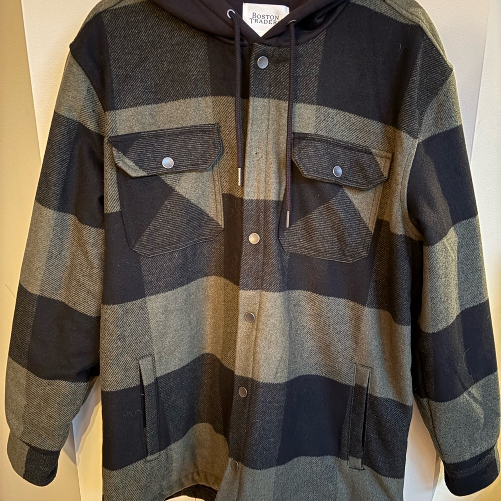 Black and Green Plaid Jacket